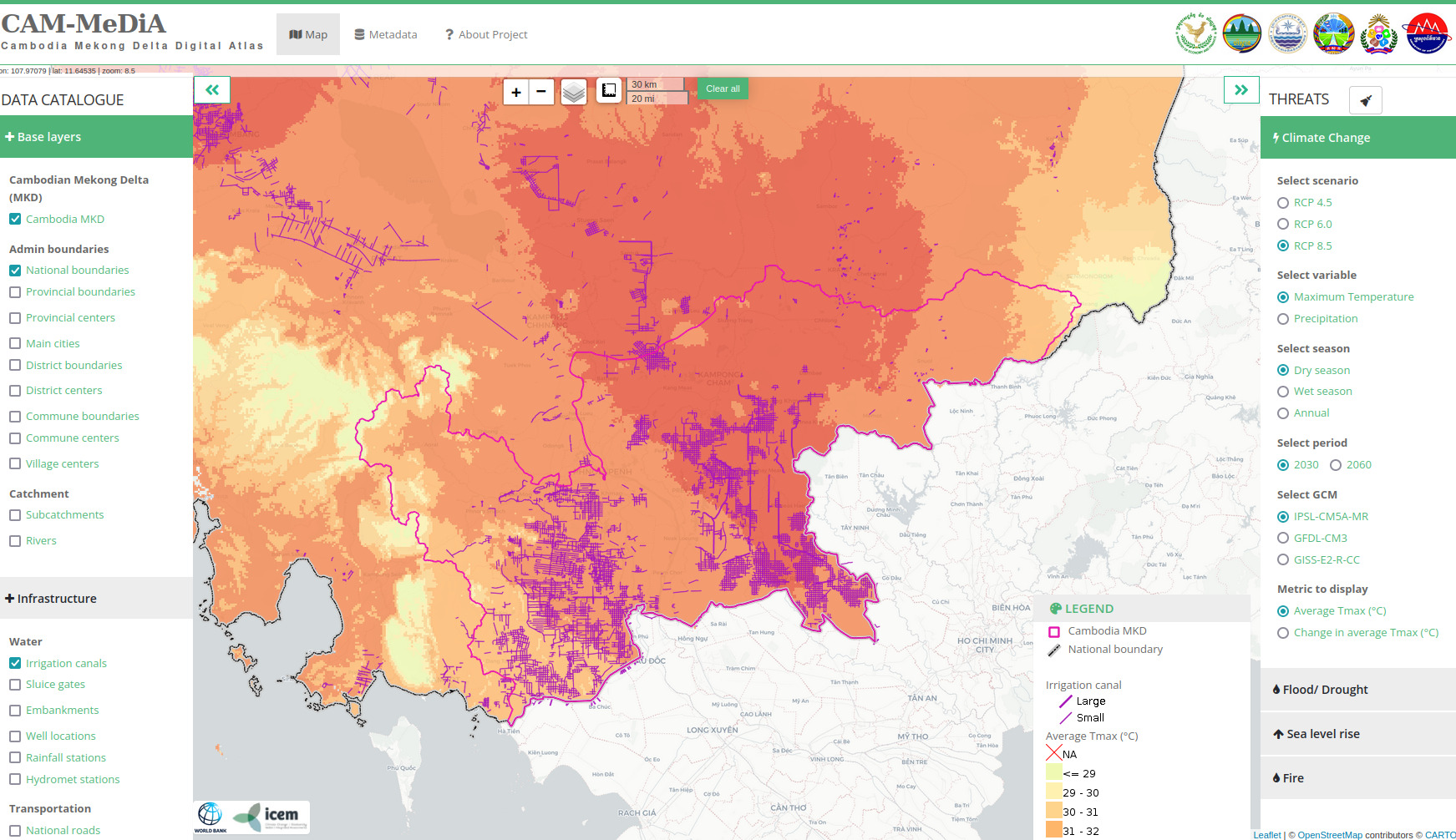 World Bank Cambodia Mekong Delta Digital Atlas